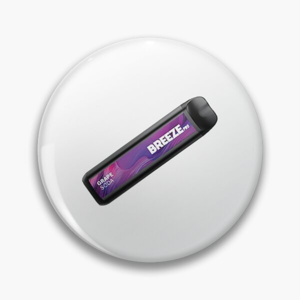 Vape Decoration - Breeze Pro องุ่นโซดา Vape นุ่มปุ่ม Pin