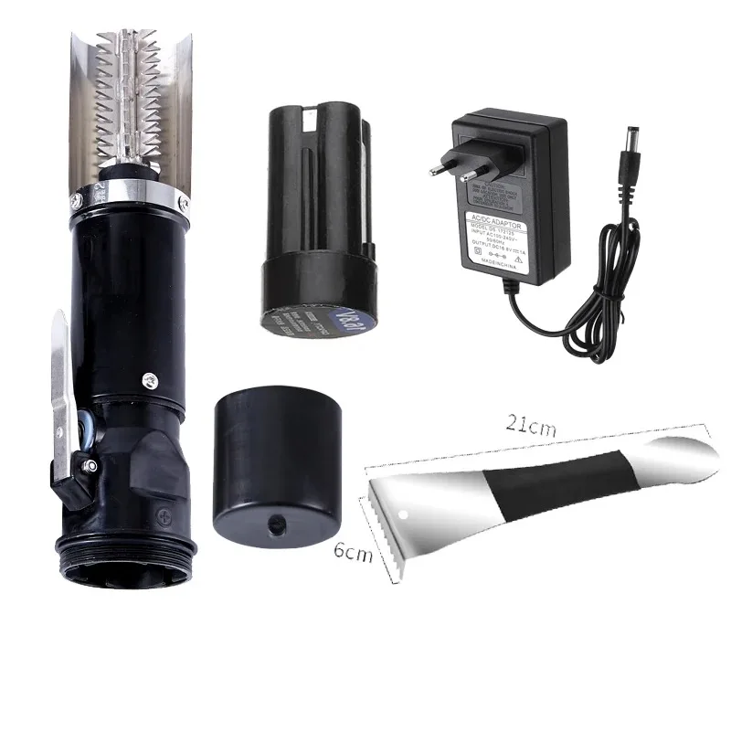 Mesh Coil Strip - มีดอาหารทะเล 120W กันน้ําไฟฟ้าปลา Scraper ตกปลาทําความสะอาด Easy