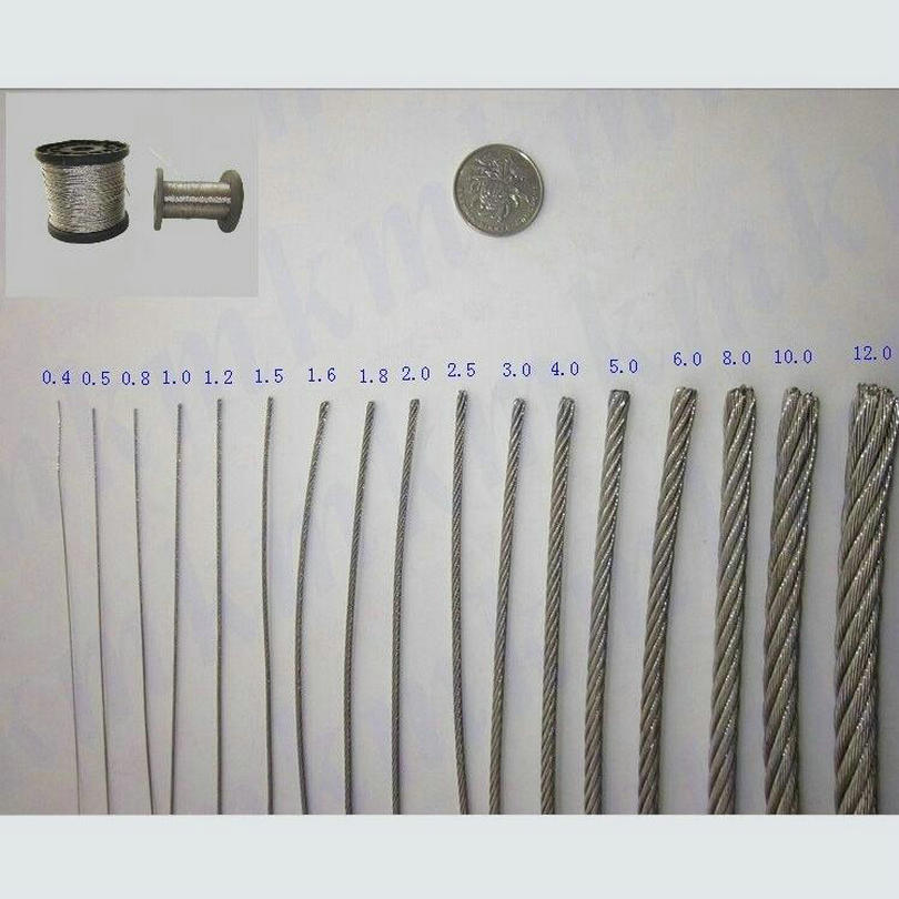 Stainless Wire Ss316 - HQ HW02 SS316 Marine Grade สแตนเลสสตีลเชือกสาย