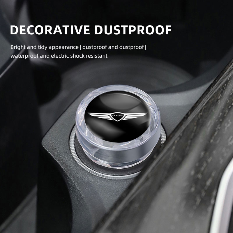 Vape Decoration - ฝาครอบกันฝุ่นที่จุดบุหรี่ในรถยนต์ สำหรับ Genesis G80 GV70 GV80