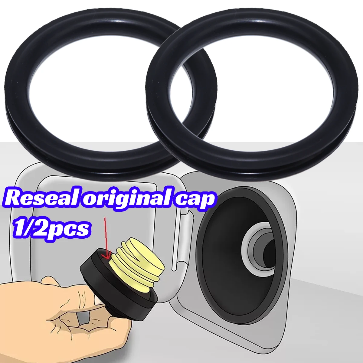Tank O-Ring Seal - 1/2pcs ซีลถังสําหรับ Audi TT 8J MK2