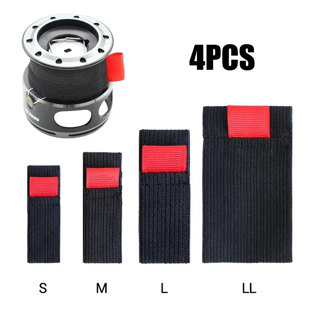 Mesh Coil Strip - 4pcs Elastic Fishing SPOOL เข็มขัด Reel