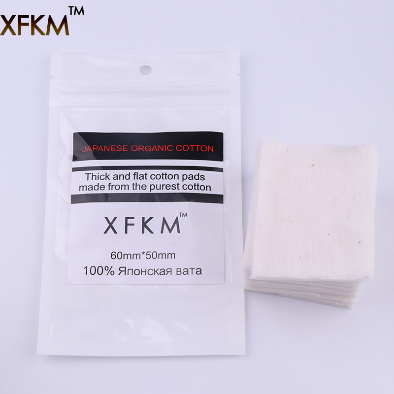 Cotton Wick Organic - ผ้าฝ้ายออร์แกนิคญี่ปุ่นสำหรับ RDA RBA คอยล์ DIY 10ชิ้น/20ชิ้น
