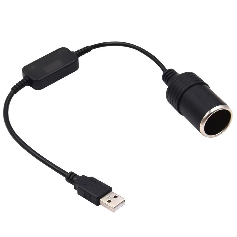 Vape Accessory - อะแดปเตอร์แปลงไฟ USB 5V 2A เป็นช่องจุดบุหรี่ในรถยนต์ 12V