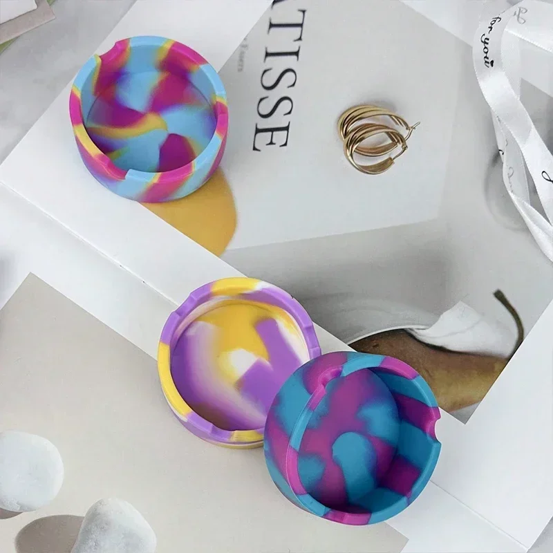 Weed Vaping Accessories - ที่เขี่ยบุหรี่ซิลิโคนแบบพกพาลายพรางคลาสสิก1ชิ้นอุปกรณ์เสริมสำหรับถาดเก็บเครื่องประดับที่เขี่ยบุหรี่
