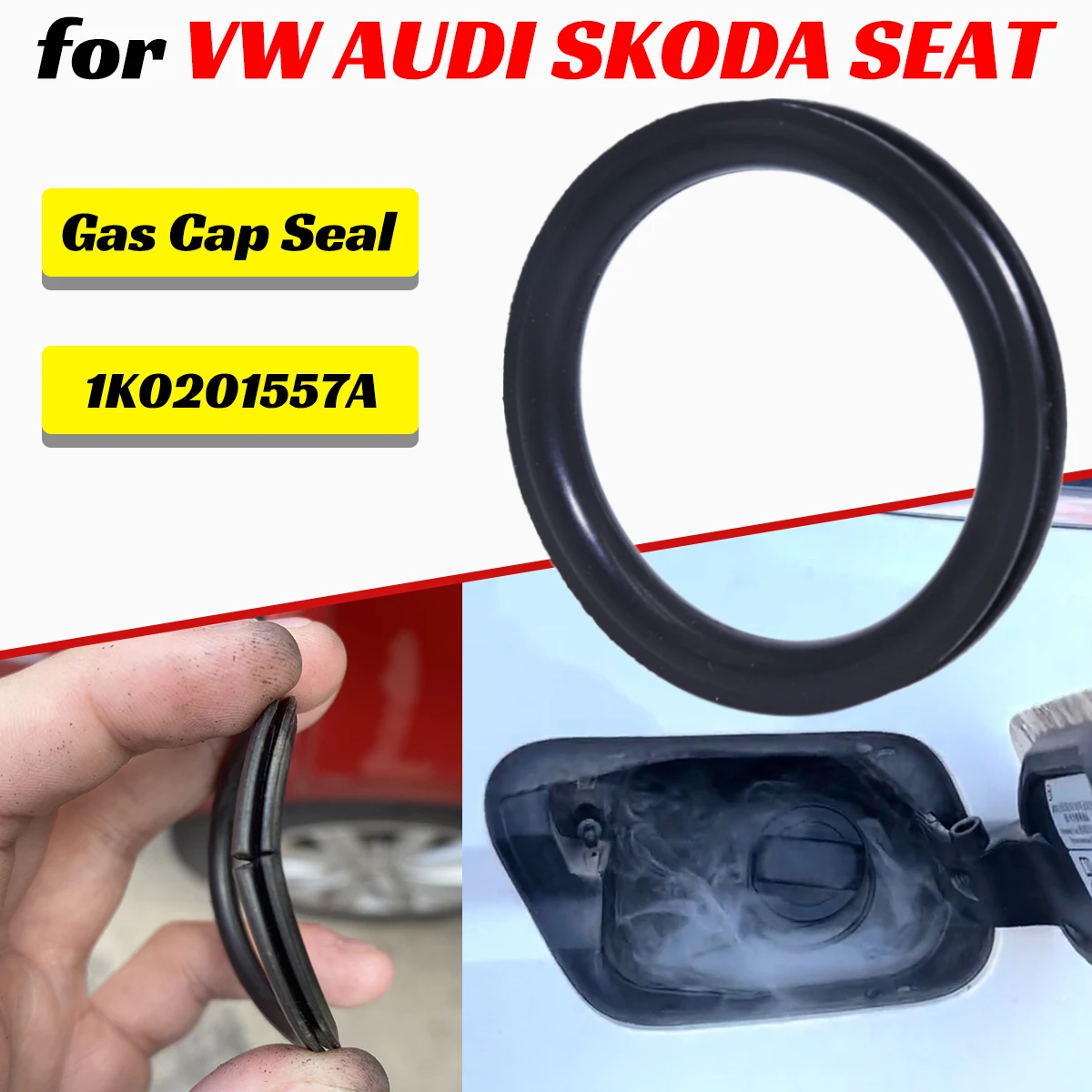 Tank O-Ring Seal - ฝาปิดแก๊สเปลี่ยนซีลสําหรับ VW AUDI SKODA SEAT 1K