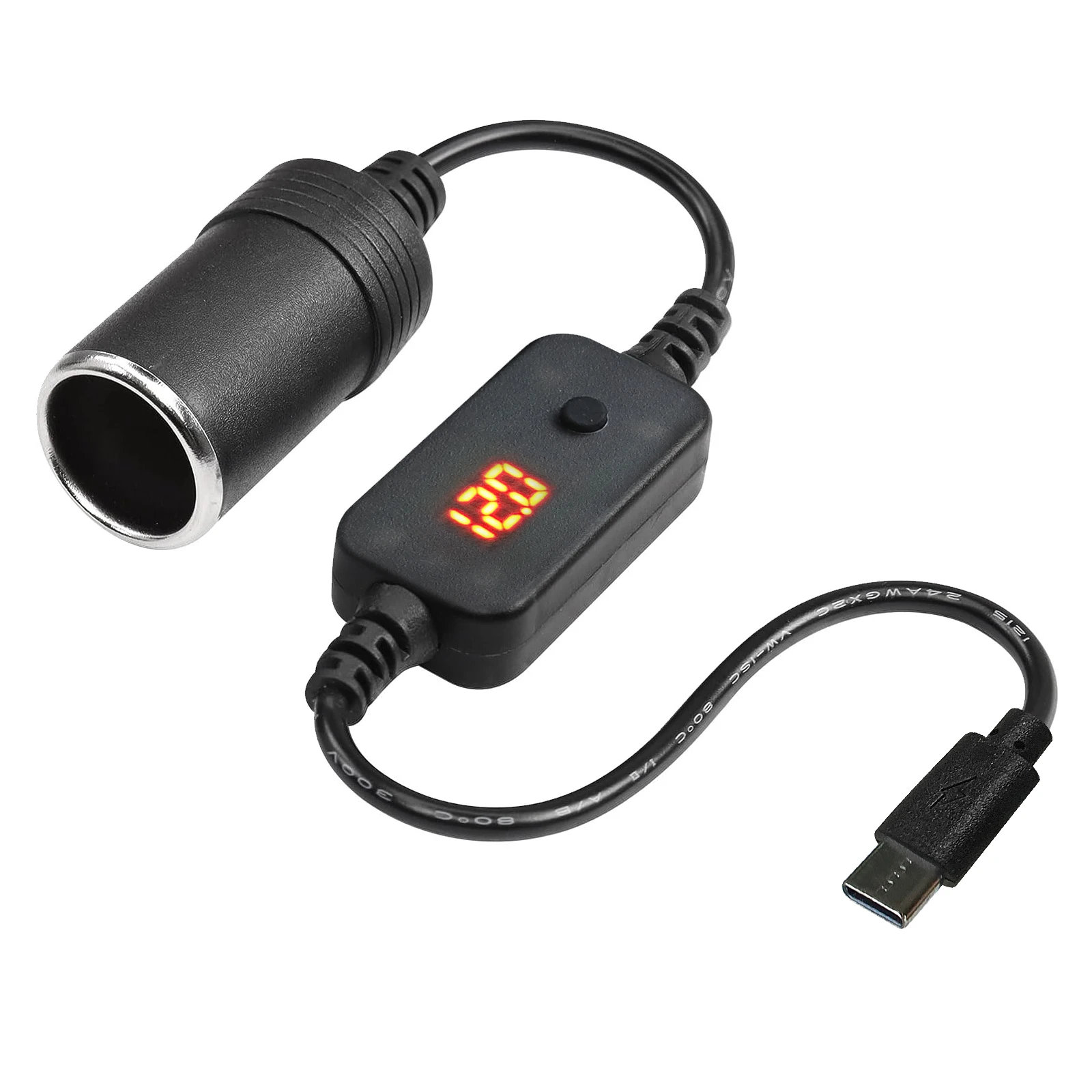 Accessories Experts Vape - อะแดปเตอร์แปลงไฟ USB 5V 2A เป็นช่องจุดบุหรี่ 12V