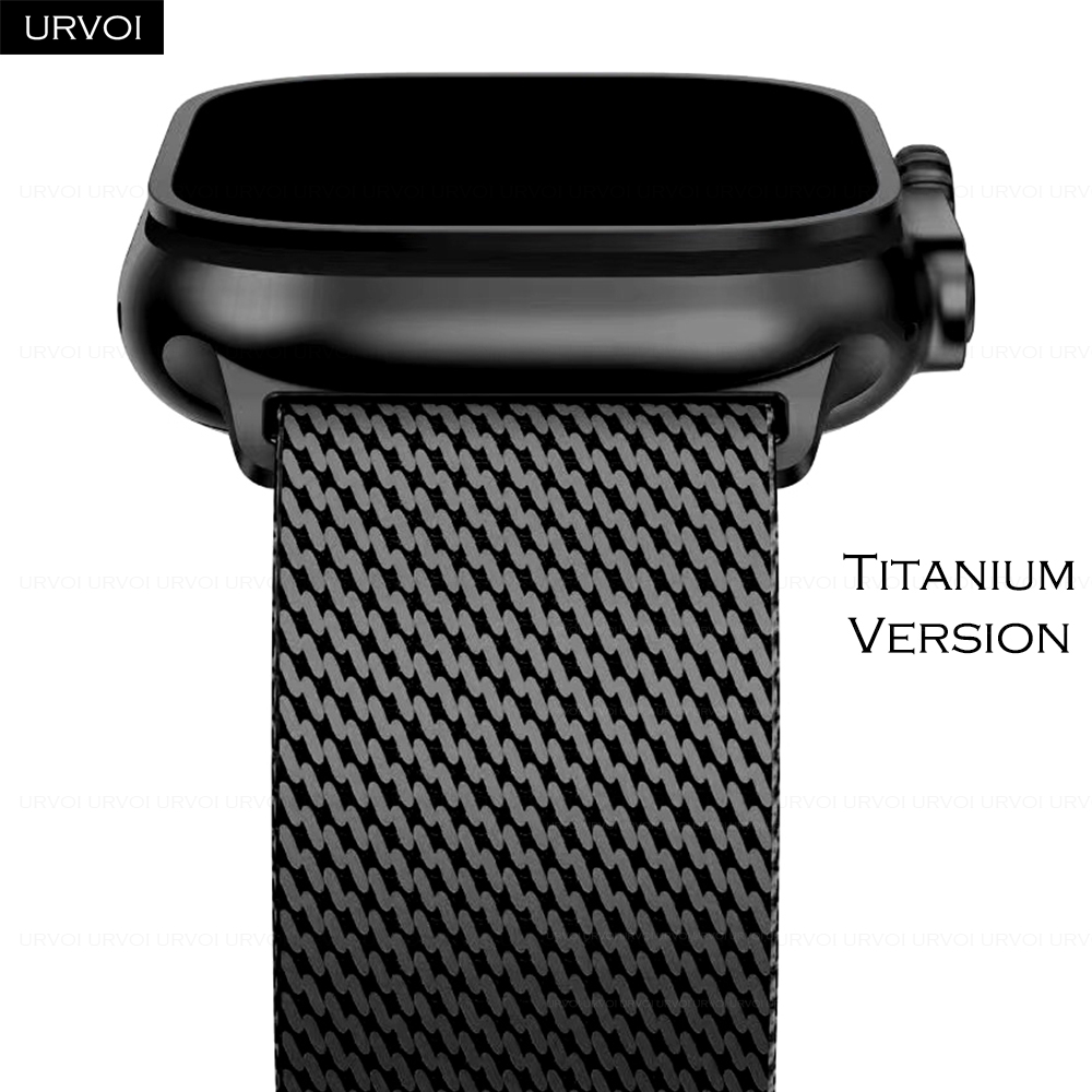 Mesh Coil Strip - สายนาฬิกา URVOI ไทเทเนียมแบบ Milanese loop สำหรับ