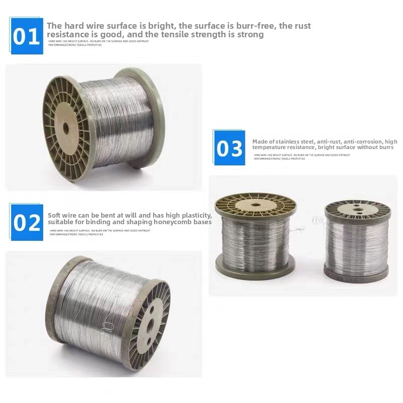 Stainless Wire Ss316 - ลวดสแตนเลส 316 แบบรีดเย็น ขนาด 0.1 มม.