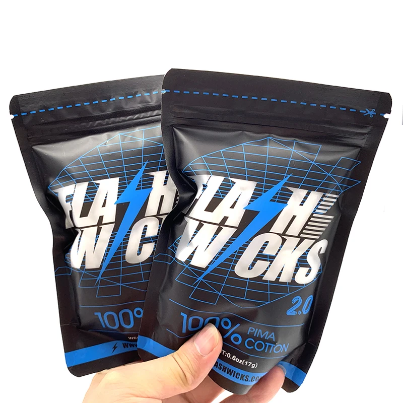 Cotton Wick Organic - Vmiss Flash Wicks PIMA ผ้าฝ้ายอินทรีย์สําหรับ RDA