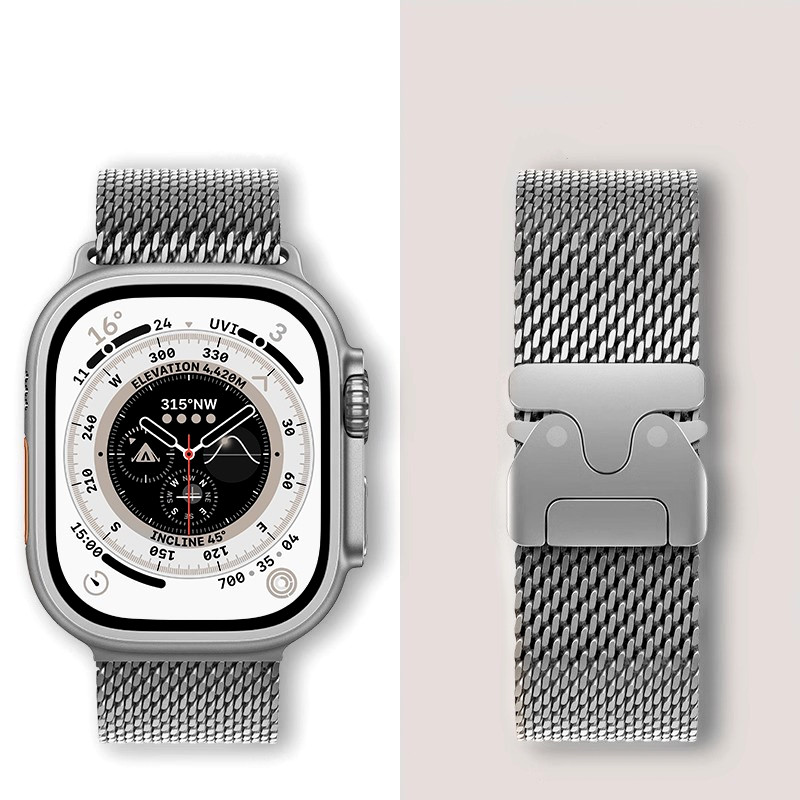 Mesh Coil Strip - Milanese Loop Band สําหรับ Apple Watch