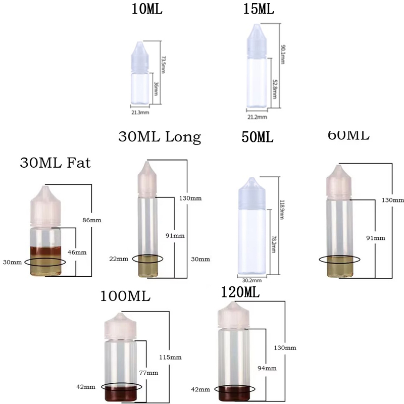 ขวดหยดพลาสติกใสเปล่า 5 ชิ้น ขน - Juice Bottle Dropper บทวิจารณ์และราคา
