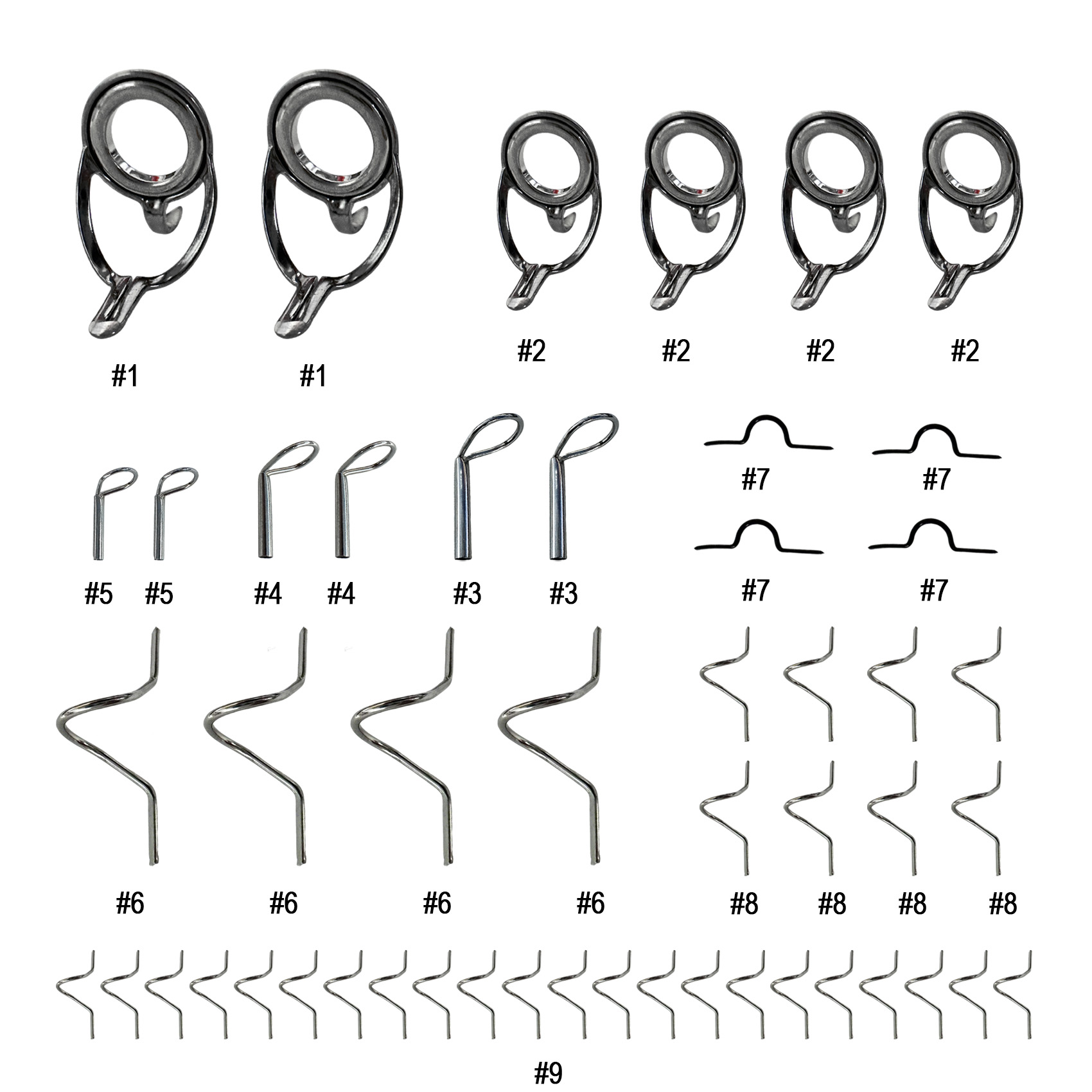 ชุดซ่อมไกด์คันเบ็ดตกปลา – วงแห - Mesh Coil Strip บทวิจารณ์และราคา