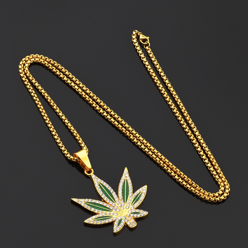 Rhinestone วัชพืชจี้สร้อยคอผู้ - Dry Herb Vaping Accessories บทวิจารณ์และราคา