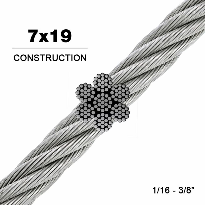 ลวดสลิง 7X19 เส้นผ่านศูนย์กลาง - Stainless Wire Ss316 บทวิจารณ์และราคา