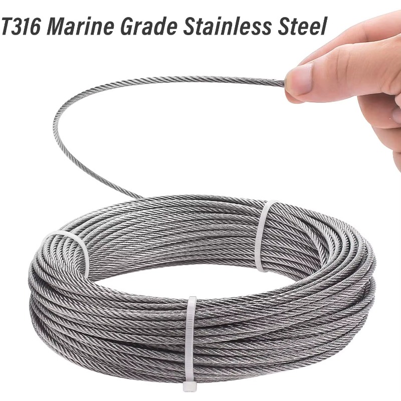 ลวดสลิง 7X19 เส้นผ่านศูนย์กลาง - Stainless Wire Ss316 บทวิจารณ์และราคา