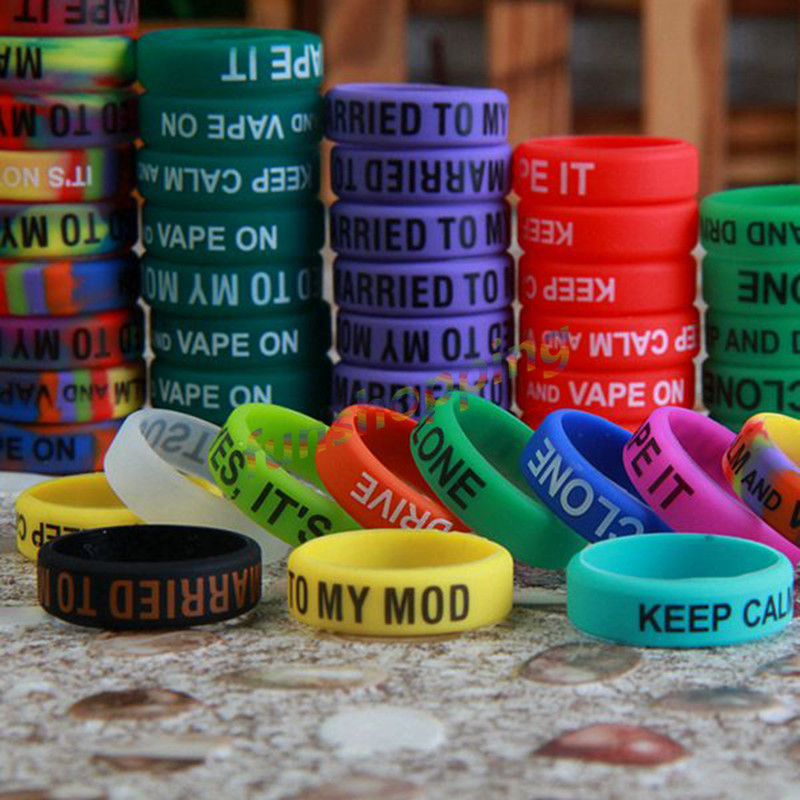 10 ชิ้น/ล็อต Multi-สี Anti-SLI - Vape Band Silicone บทวิจารณ์และราคา