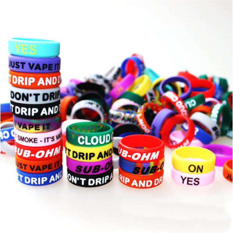 10 ชิ้น/ล็อต Multi-สี Anti-SLI - Vape Band Silicone บทวิจารณ์และราคา