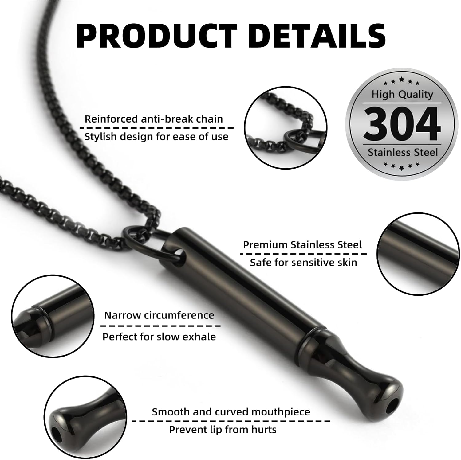 สร้อยคอไทเทเนียมสตีลช่วยหายใจ  - Vape Accessory บทวิจารณ์และราคา