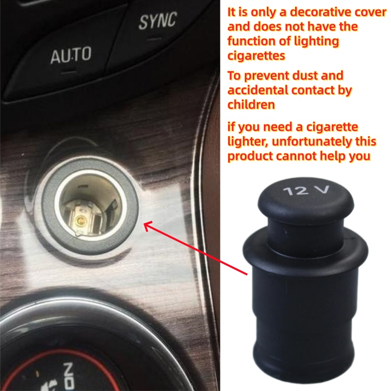 ฝาครอบกันฝุ่นที่จุดบุหรี่ในรถย - Vape Decoration บทวิจารณ์และราคา
